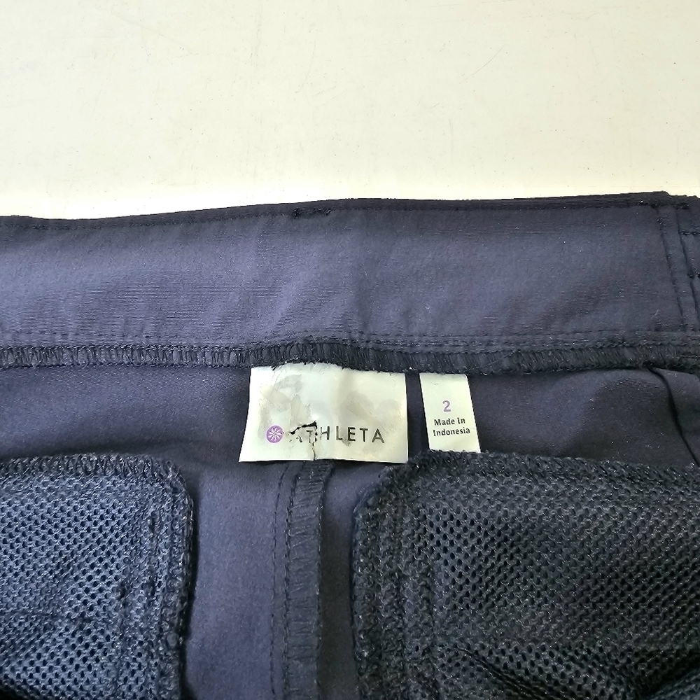ATHLETA Women's Navy Blue size 2 Chino Trek Pants - Picture 14 of 16